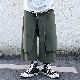 夏 服 メンズ【人気上昇中】韓国ファッション ハイウエスト クロップド丈（7分丈） 無地 ビンテージ風 クロップド・パンツ