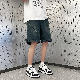 ショートパンツ シンプル ファッション ストリート系 韓国ファッション オシャレ 服 夏 服 デニム ファスナー レギュラーウエスト バーミューダ（5分丈） 無地