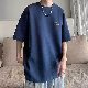 【韓国の人気爆発】Tシャツ メンズ カッコイイ ストリート系 半袖 プルオーバー ラウンドネック オシャレ 夏服