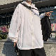カーディガン シンプル カジュアル ストリート系 韓国ファッション オシャレ 服 夏 服 メンズ その他 長袖 一般 一般 フード付き ジッパー なし 無地 アルファベット