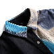 カジュアルシャツ・シフォンブラウスシンプル韓国ファッション オシャレ 服長袖折襟シングルブレスト切り替えプリント20~30代配色