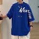 Tシャツ・POLOシャツプリント夏 服半袖韓国ファッション オシャレ 服なし定番スポーツプルオーバー一般ラウンドネック一般アルファベットその他シンプル