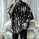 【人気上昇中】シャツ メンズファッション 人気 半袖 折り襟 プルオーバー  ストライプ柄 韓国ファッション オシャレ服 シンプル