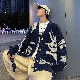 シャツ 韓国ファッション オシャレ 服 秋  服 メンズ 長袖 一般 ラウンドネック シングルブレスト ボタン 配色 ポリエステル シンプル ファッション モード系 カジュアル