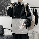 ジャケット アルファベット 韓国ファッション オシャレ 服 配色 ジッパー シンプル ファスナー 一般 スタンドネック メンズ 春秋 ファッション 長袖 一般 ポリエステル