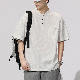 Tシャツ・POLOシャツ カジュアル 韓国ファッション オシャレ 服 シンプル ファッション 夏 服 その他 五分袖 一般 ボタン 無地