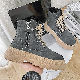 【おしゃれ度高め】ブーツ メンズ韓国ファッション 人気 丸トゥ レトロ 合成底 ジッパー 秋冬
