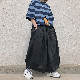 カジュアルパンツシンプルストリート系韓国ファッション オシャレ 服なしレギュラーウエストアンクル丈（9分丈）無地