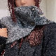 柔らかくて優しい印象 女っぽさが漂う 絶対可愛い 韓国風ファッション モード ナチュラル 韓国系 ファッション ボタン 秋冬 無地 マフラー