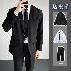 ブラック/スーツ+ホワイト/シャツ+ブラック/パンツ+ネクタイ
