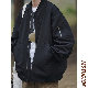 ジャケットシンプル韓国ファッション オシャレ 服メンズポリエステル長袖一般一般ラウンドネックジッパー切り替え無地