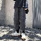 デニムパンツ ファッション なし ストリート系 無地 秋  服 メンズ 韓国ファッション オシャレ 服 ロング丈 レギュラーウエスト デニム