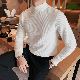 【追加TYPE】セーター メンズファッション 人気 シンプル 秋 ハーフネック 長袖 無地 ソフトタッチ セーター