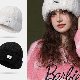 帽子韓国ファッション オシャレ 服冬  服レディースポリエステルホワイトブラックなし20~30代無地