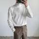Tシャツ・POLOシャツ 長袖 一般 メンズ 秋冬 スタンドネック 韓国ファッション オシャレ 服 プルオーバー 無地 なし シンプル ポリエステル