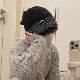 【おしゃれ度アップ】 帽子 ニット 切り替え 配色 韓国ファッション オシャレ