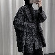 コート シンプル 韓国ファッション オシャレ 服 秋冬 メンズ ポリエステル 長袖 一般 一般 折り襟 シングルブレスト 切り替え ボタン 無地