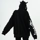 【個性的なデザイン】ジャケット シンプル ファッション フード付き 韓国ファッション  オシャレ 服秋冬 レディース 長袖 ジッパーブラック プリント
