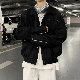 ジャケット シンプル ファッション カジュアル 韓国ファッション オシャレ 服 ナチュラル 秋冬 メンズ ポリエステル 長袖 一般 一般 折り襟 シングルブレスト ボタン 無地
