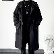 【二点超お得】韓国系 トレンド モード系 無地 プラスサイズ フード付き 秋冬 コート + ファッション カジュアル シンプル カッコイイ ネックレス