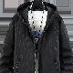 ジャケット カジュアル 韓国ファッション オシャレ 服 シンプル ファッション 秋  服 メンズ 混紡 長袖 一般 一般 フード付き ジッパー ファスナー プリント