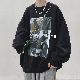 パーカー・トレーナーファッションカジュアル韓国ファッション オシャレ 服メンズポリエステル長袖一般一般ラウンドネックプルオーバープリントアルファベット