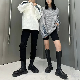 楽ちんなつけ心地 3カラー展開 セーター 韓国系 ファッション カジュアル  切り替え 配色 ボタン ラウンドネック ユニセックス セーター