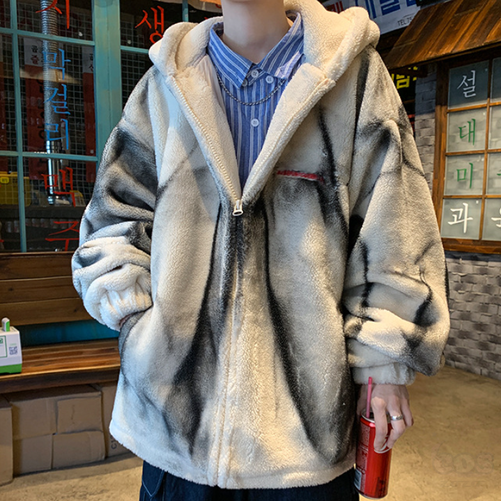 綿コート・ダウンジャケット シンプル 韓国ファッション オシャレ 服 冬  服 ポリエステル 長袖 一般 一般 フード付き ジッパー ファスナー 配色
