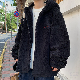 綿コート・ダウンジャケット シンプル 韓国ファッション オシャレ 服 冬  服 ポリエステル 長袖 一般 一般 フード付き ジッパー ファスナー 配色