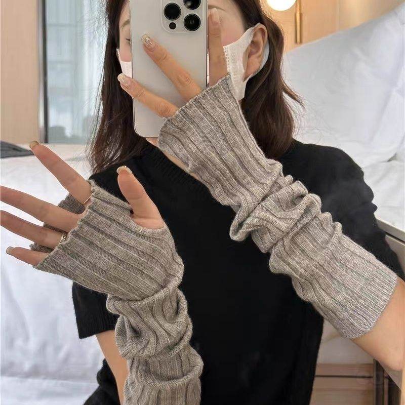 ソックス・手袋 シンプル カジュアル 韓国ファッション オシャレ 服 秋  服 冬  服 ニット なし