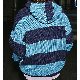 人気を獲得♡ メンズ セーター アメリカン レトロ カジュアル 配色 ボーダー 切り替え ボタン フード付き ゆったり 秋冬 セーター