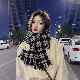 マフラーファッションカジュアル韓国ファッション オシャレ 服シンプルレディースフリンジチェック柄