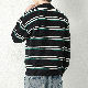 人気アイテム 3色展開 セーター 韓国系 ファッション カジュアル ボーダー 配色 プリント ラウンドネック ルーズ 秋冬 メンズ セーター