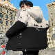 綿コート・ダウンジャケット一般一般カジュアルフード付きファッションポリエステル韓国ファッション オシャレ 服シンプル冬  服長袖ファスナージッパーアルファベット