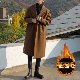 品質のいい新品 コート 韓国系 ファッション カジュアル ラシャ ダブルブレスト 折り襟 厚手 秋冬 メンズ 中長 コート