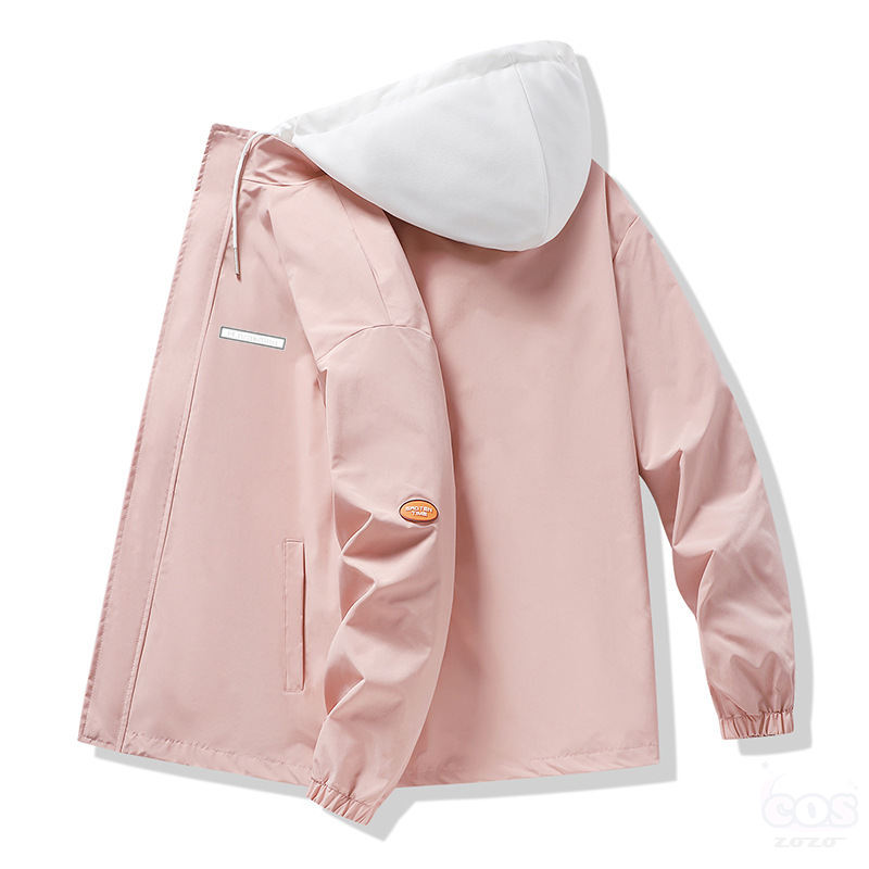 絶対流行 綿コート ファッション カジュアル 配色 プリント レイヤード フード付き 暖かい 秋冬 メンズ 綿コート