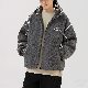 品質のいい新品 全4色 綿コート韓国系 ファッション カジュアル 配色 プリント フード付き 秋冬 メンズ 綿コート