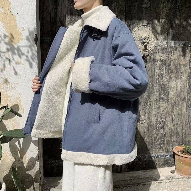 韓国風ファッション カジュアル 寒さ対策 暖かい ゆったり 流行り コート
