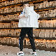 セットアップ 韓国ファッション オシャレ 服 冬  服 秋  服 メンズ フード付き ジッパー ボウタイ アルファベット ポリエステル モード系 カジュアル レトロ トレンド 韓国系 シンプル ファッション