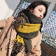 マフラー 韓国ファッション オシャレ 服 エレガント シンプル ファッション カジュアル 秋冬 レディース 多機能 配色