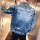 超人気 ジャケット ストリート系 ファッション カジュアル 刺繍 ダメージ加工 春秋冬 メンズ デニム ジャケット