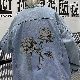 韓国風ファッション カジュアル プリント 長袖 折り襟 プリント シングルブレスト カーディガン