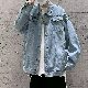 韓国風ファッション カジュアル プリント 長袖 折り襟 プリント シングルブレスト カーディガン