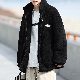 高品質 綿コート 韓国系 ファッション カジュアル プリントプリント スタンドネック 厚手 秋冬 男女兼用 綿コート
