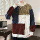 スタイリッシュ セーター ファッション カジュアル 韓国系 幾何模様 配色 秋冬 メンズ ニット セーター