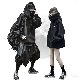 一枚で視線を奪う ジャケット ストリート系 ファッション カジュアル プリント 無地 フード付き 秋冬 男女兼用 ジャケット