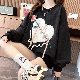 かわいい 秋服【韓国風ファッション】パーカー カジュアル スウィート 韓国ファッション ラウンドネック プルオーバー