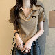 人気を獲得♡Ｔシャツ・ポロシャツ  韓国ファッション レディース 服 プリント 夏 服 カジュアル POLOネック 可愛い 服