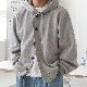 韓国風ファッション パーカー シングルブレスト フード付き ルーズ 無地 秋冬 メンズ パーカー