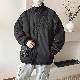 ジャケットシンプルファッションカジュアルストリート系韓国ファッション オシャレ 服メンズポリエステル長袖一般一般スタンドネックボタンプリントアルファベット
